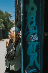 woman smiling