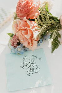 Small reception table designed by Colorado wedding planner