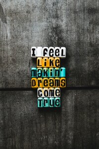 I feel like makin' dreams come true