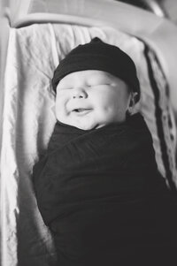 A newborn baby boy during a fresh48 hospital session in Gainesville, FL