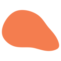 orange abstract shape