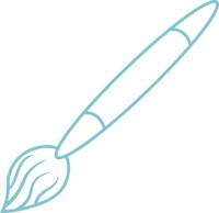 Orange Paint Brush