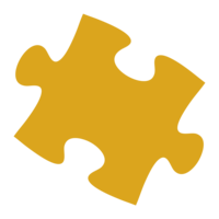 Yellow puzzle piece icon
