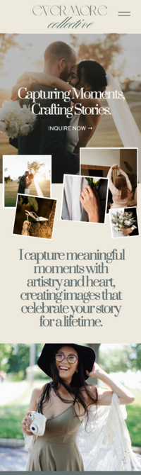 branding, brand identity and website design for wedding, elopements and events planner or coordinator photographer, women business