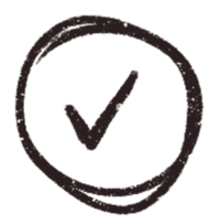 Check mark line drawing