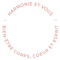 Logo tampon harmonie et vous bien-être corps coeur esprit