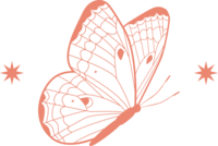 Brand butterfly for online divorce coaching services, symbolizing transformation and support. This image represents the professional and compassionate approach of online coaching.