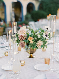 Tucson, Arizona Wedding Reception, Tablescape Details, Hacienda Del Sol