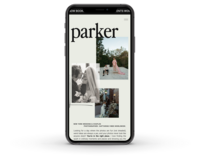 Parker showit website template mockup