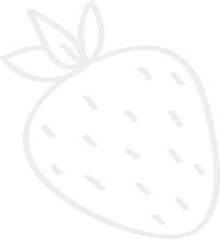 Sweet Simple Vegan Veggie Illustration - Strawberry