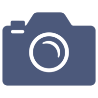 Fast headshot session logo with blue circle and white camera.