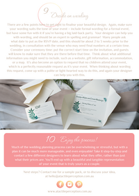 Top 10 tips to choosing your wedding invitations, by A Tactile Perception