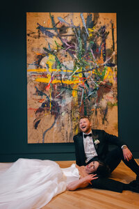 sexy young wedding couple in Saratoga Springs New York by destination wedding photographer Dale Benfield