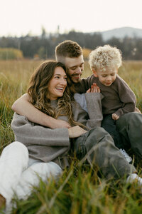 Family Session at Somers Beach Montana