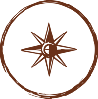 Simple star icon in a circle