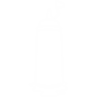 White Icon drawing of burger sauce bottle