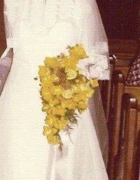 Yellow wedding flowers