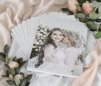 Wedding magazine featuring two brides.