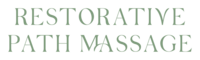 Text based logo for Restorative Path Massage
