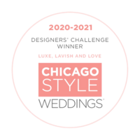 Designers Challenge Winner logo from Chicago style weddings