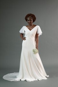 illusion neckline wedding dress