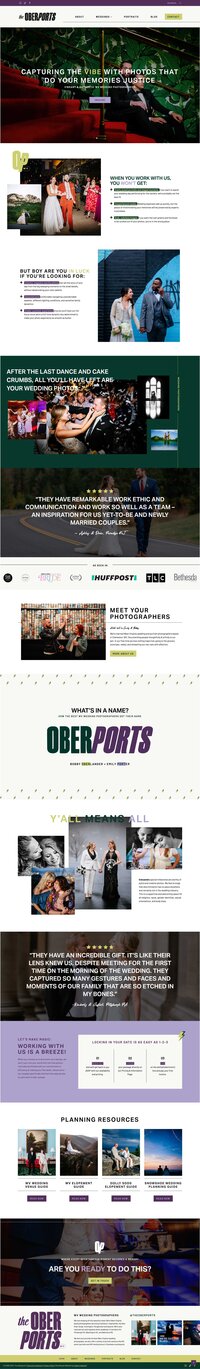 Homepage of The Oberports website