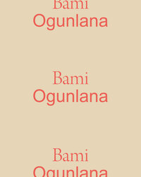 Logos for coach Bami Ogunlana, Bami is in a serif font and Ogunlana is in a sans serif