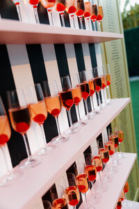 drink bar setup by destination wedding planner