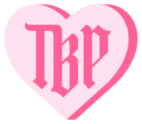 The brow project candy heart lettermark