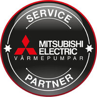 Mitsubishi electric service partner värmepumpar