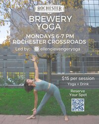 Beer Yoga at Crossroads