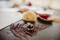 Rings of the Bride and Groom at The Gage Hotel