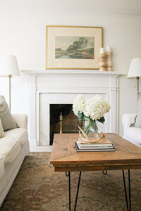 Hydrangea in Southern Living Room
