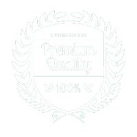Simple icon with words "Premium Quality"