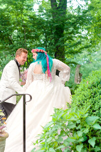 Unique and romantic summer wedding at Gramercy Mansion in Baltimore Maryland