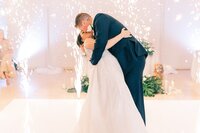 bride and groom first dance