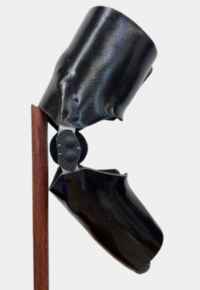 Custom rodeo elbow brace in black color