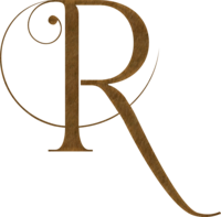 Letter R swirl graphic for a brand submark