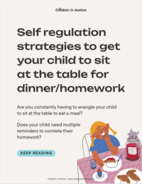 front page of resource with title and brief description with an illustration of a child sitting at a table