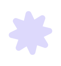 Light purple 8 petal flower