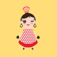 Spanish girl illustration