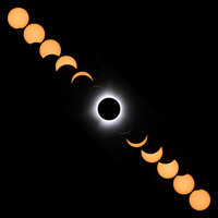 A composite photo of the April 2024 total solar eclipse captured from Murphysboro, Illinois, by Nathan Sottung, who was documented by New York Times photographer Andrea Morales during the event. This photo reflects his adventurous spirit and dedication to going to incredible lengths for the perfect shot.