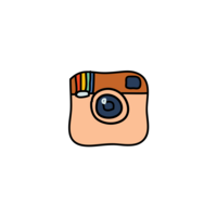 instagram cartoon logo