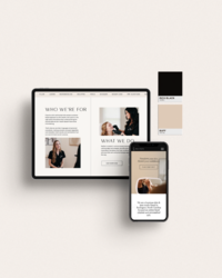 High-end custom website design layout for luxury and lifestyle brands