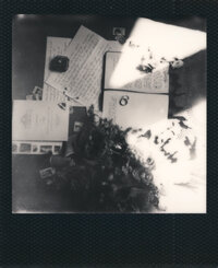 Winter wedding on Polaroid in Rhode Island, Wedding Polaroid photography