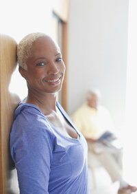 Web design example mockup on old device