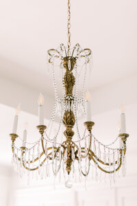 bronze chandelier