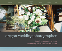 A screenshot of a photographers website before working with Bloem Creations. 