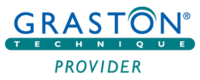 Logo with words "Graston Technique Provider"