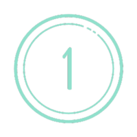 Green Icon with the number 1 in a circle
